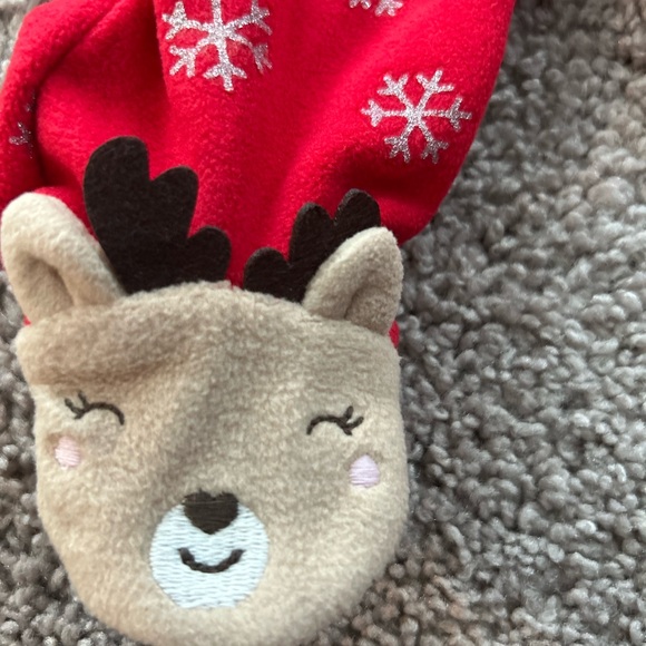 Carters Child of Mind Newborn Christmas Holiday One Piece Zip Up PJ’s NWOT - Picture 5 of 7